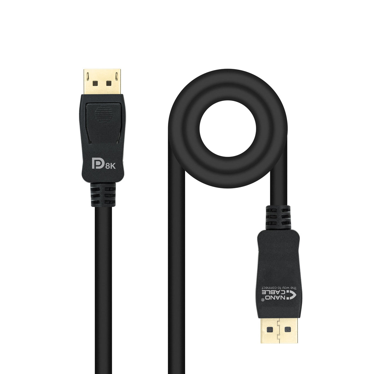 Nanocable DP/M a DP/M 2m Negro (10.15.2502)