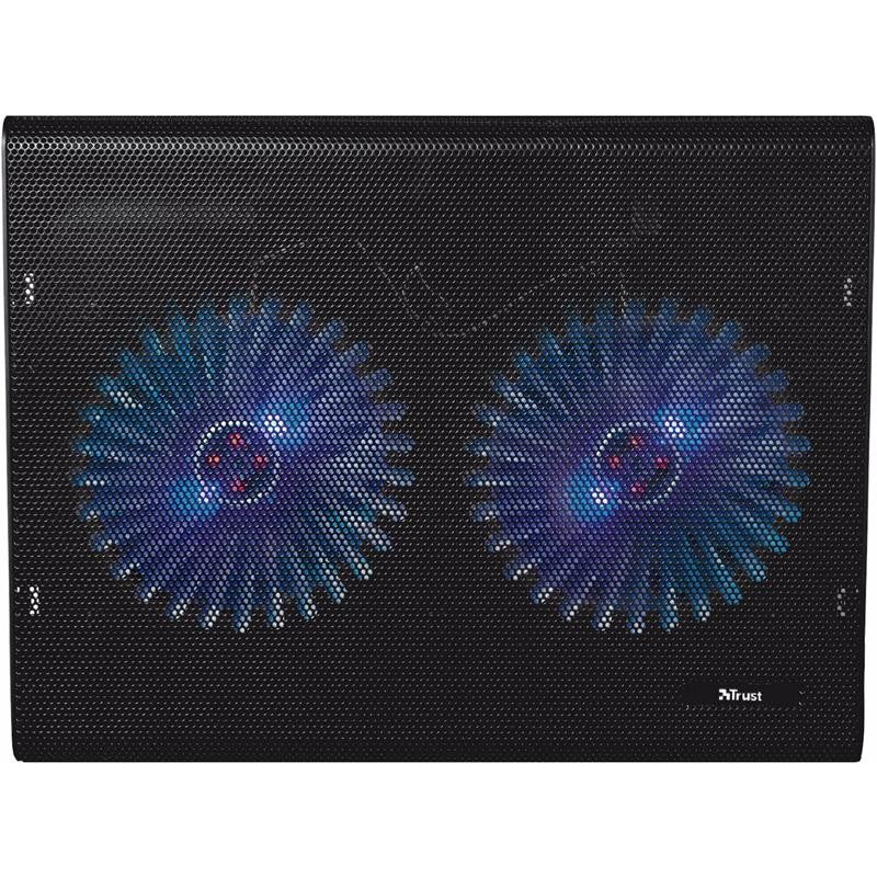 SOPORTE + VENTILADOR NOTEBOOK TRUST HASTA 17.4" BLACK