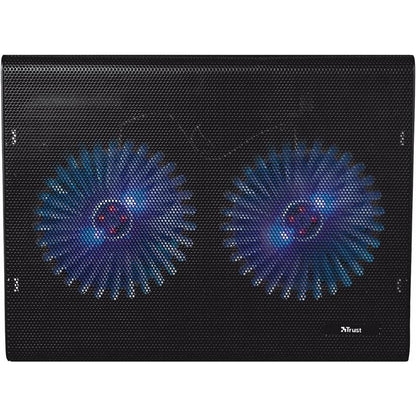 SOPORTE + VENTILADOR NOTEBOOK TRUST HASTA 17.4" BLACK