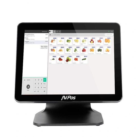 TPV AVPOS K4000 15" SLIM TACTIL N100/8GB/SSD128GB/W11P/BLACK 3YR GARANTIA