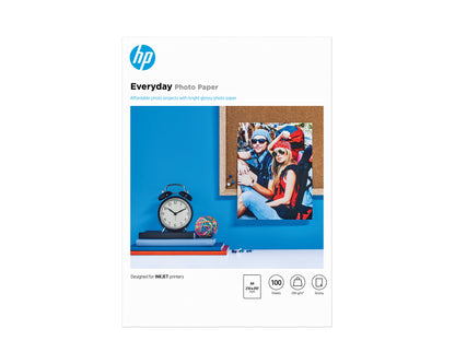 Papel Fotográfico HP A4 210x297mm 100 Hojas (Q2510A)