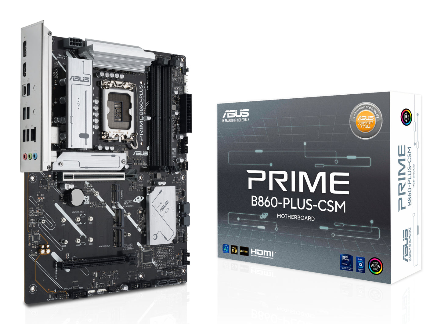 ASUS PRIME B860-PLUS-CSM: (1851) 4DDR5 DP HDMI RJ45 ATX
