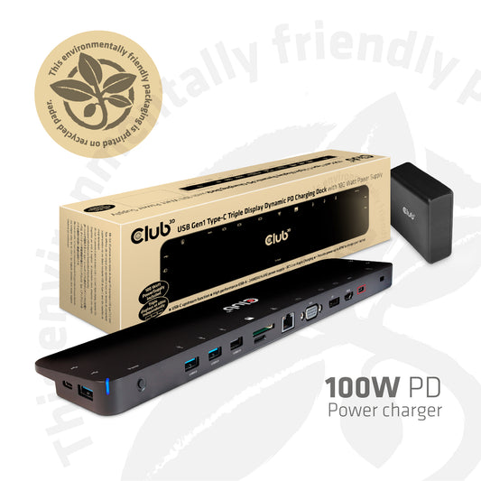 Docking Club 3D 12-in-1 USB-C 100W Black (CSV-1564W100)