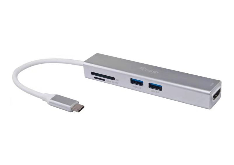 Adaptador EQUIP USB-C a HDMI/USB-A/Lector (EQ133480)