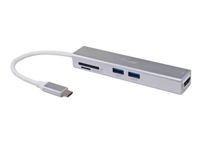 Adaptador EQUIP USB-C a HDMI/USB-A/Lector (EQ133480)
