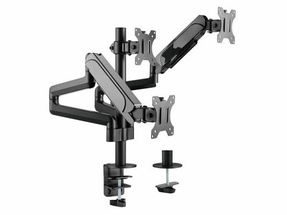 Desk Mount EQUIP 3-Arm 17-27" Tilt/Swivel(EQ650134)