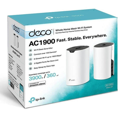 WIRELESS REPEATER TP-LINK WIFI AC1900 HOME MESH PACK 2 DECO S7
