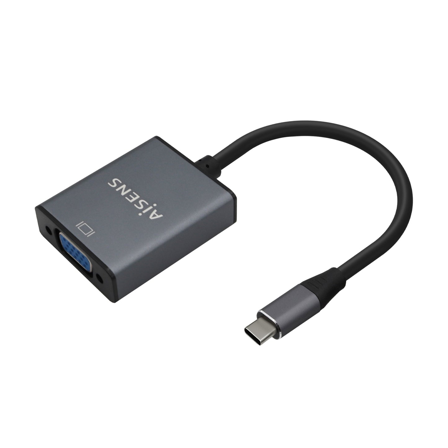 Adaptador AISENS USB-C/M a VGA/H 15cm Gris (A109-0691)