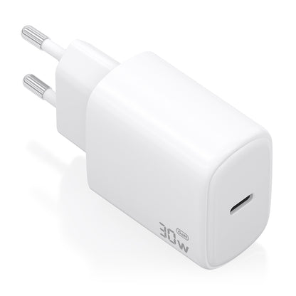 Cargador Pared AISENS GaN 1USB-C 30W Blanco (A110-0975)