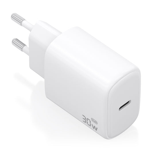 AISENS GaN Wall Charger 1USB-C 30W White (A110-0975)