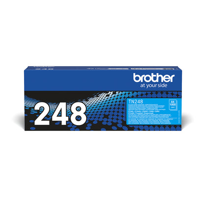 Brother TN248 Cyan Cartucho de Toner Original - TN248C. 1.000 Paginas