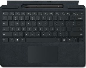 Funda con teclado type + lapiz recomendado para surface pro 11, 10, 9, 8 negro