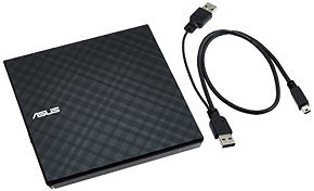 Regrabadora dvd externa sdrw-08d2s-u slim USB 2.0 negro