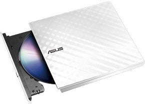 Regrabadora dvd externa sdrw-08d2s-u slim USB 2.0 blanca