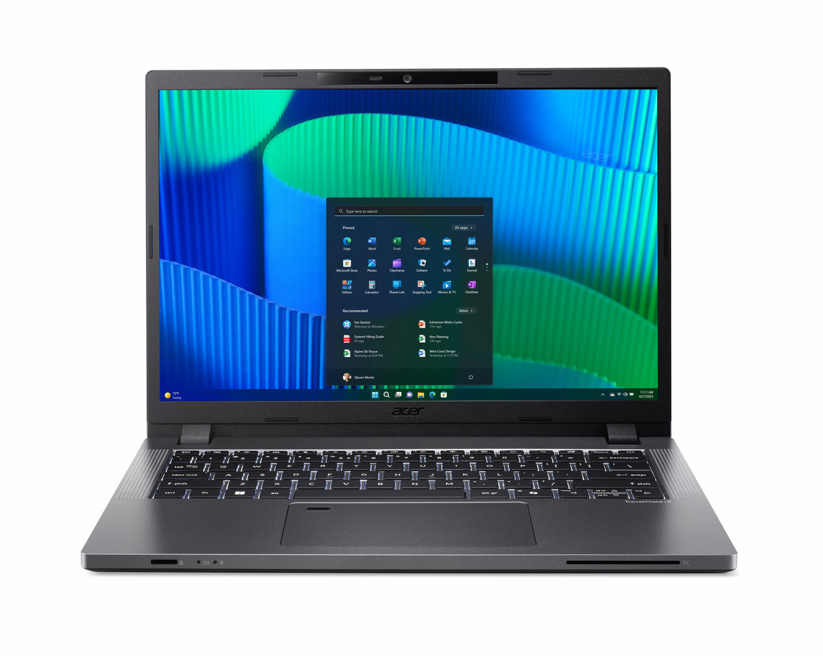 Portatil Travelmate P2 14 Tmp214-55 Intel Core 7 150u hasta 5.4Ghz, Memoria Ram 16Gb DDR5 (una Ranura Vacia), 512Gb SSD M.2 NVME 14' IPS WUXGA Resolucion  1920 x 1200 Grafica Integrada Intel  Wifi 6e  Bluetooth® ,  Micro SD - Card Reader Ethernet USB