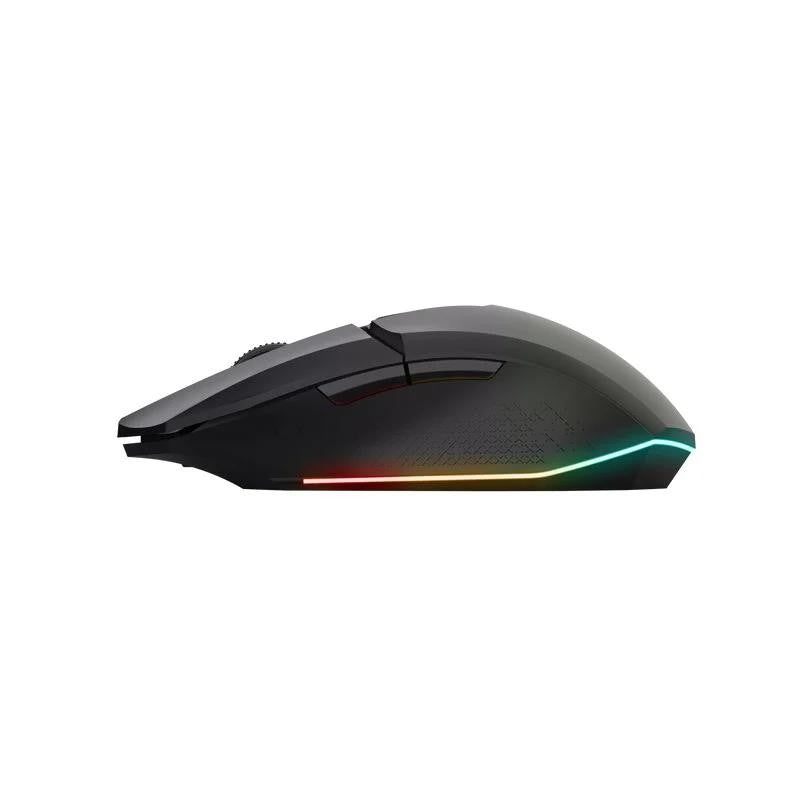 RATON TRUST GAMING GXT 110 FELOX RGB WIRELESS 4800DPI 6 BOTONES BLACK