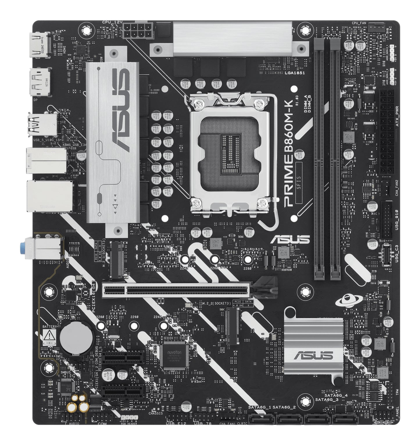 ASUS PRIME B860M-K: (LGA1851) 2DDR5 HDMI DP USB-A