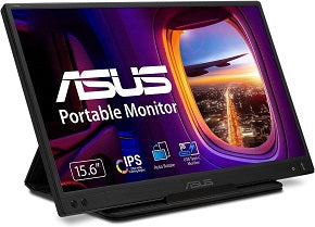 Monitor USB Portatil Zenscreen Mb166c 15.6' Resolucion de la Pantalla 1920x1080 Pixeles Full HD Tecnologia de Visualizacion LED 60Hz Tiempo de Respuesta 5ms, Tecnologia Flicker Free (reduce el Parpadeo de la Pantalla) Relacion de Aspecto Nativa 16:9