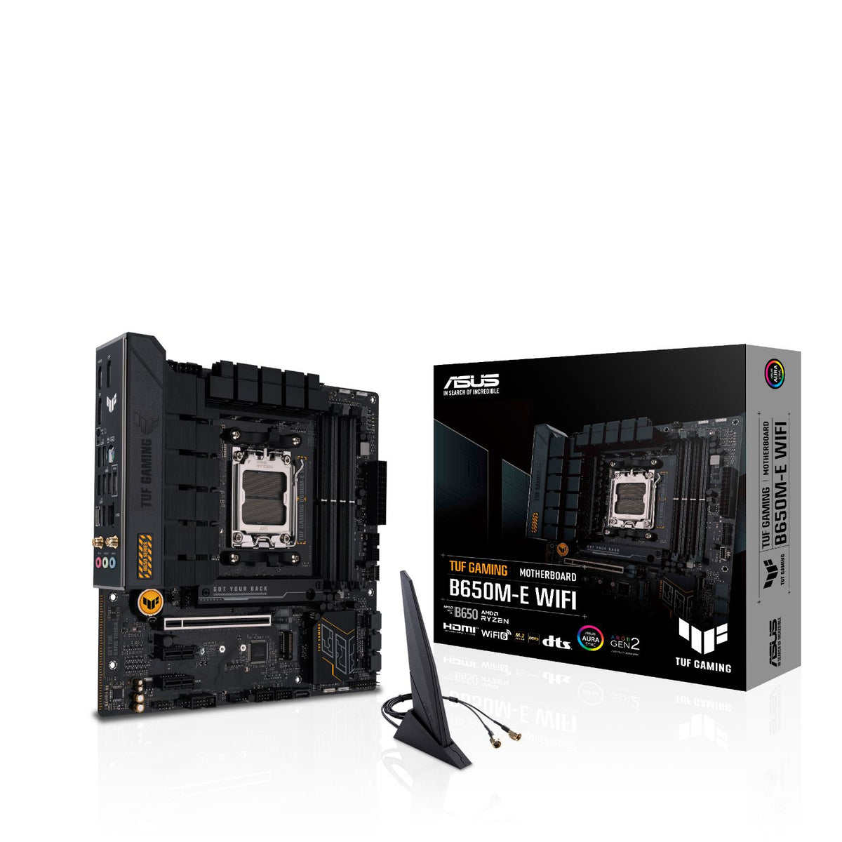 ASUS TUF GAMING B650M-E WIFI: (AM5) 4DDR5 HDMI DP mATX