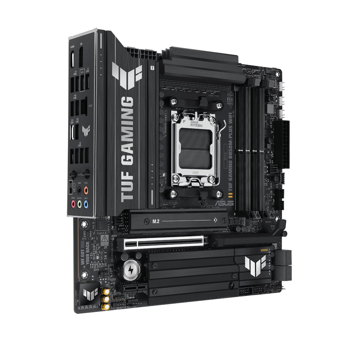 ASUS TUF GAMING B850M-PLUS WIFI: (AM5) 4DDR5 HDMI mATX