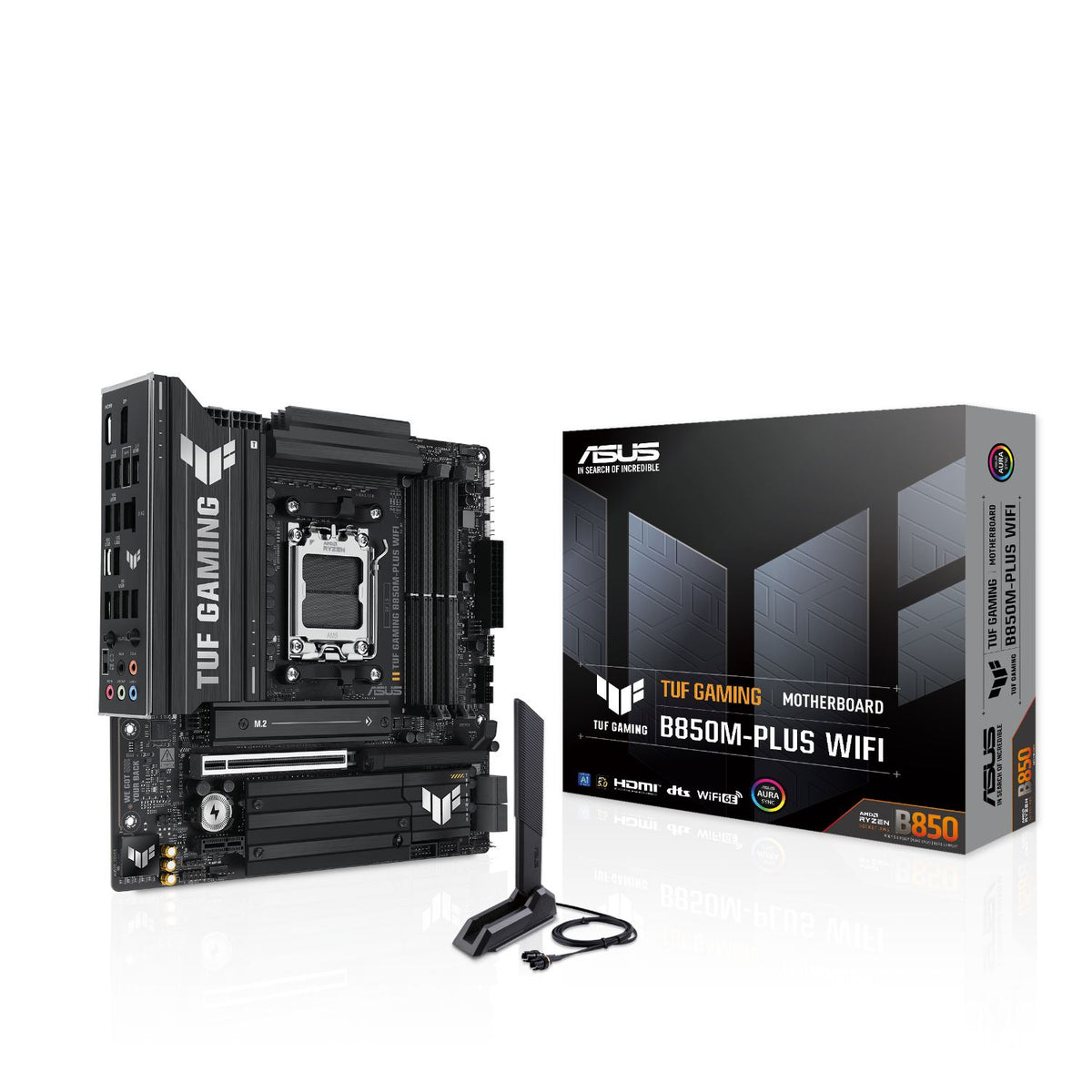 ASUS TUF GAMING B850M-PLUS WIFI: (AM5) 4DDR5 HDMI mATX