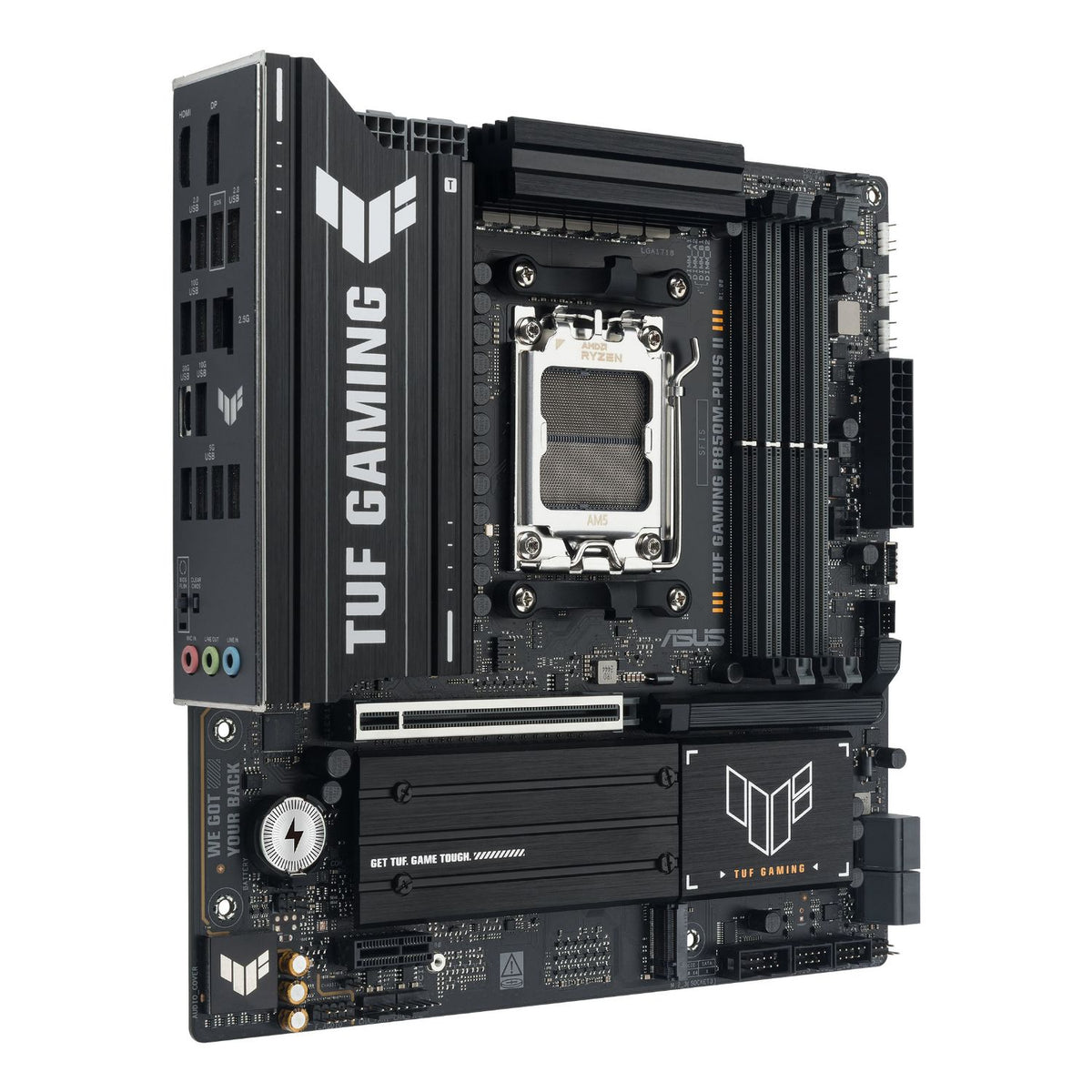 ASUS TUF GAMING B850M-PLUS II:(AM5) 4DDR5 HDMI DP mATX