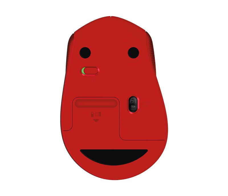 Ratón LOGITECH M330 Silent RF 1000dpi Rojo (910-004911)