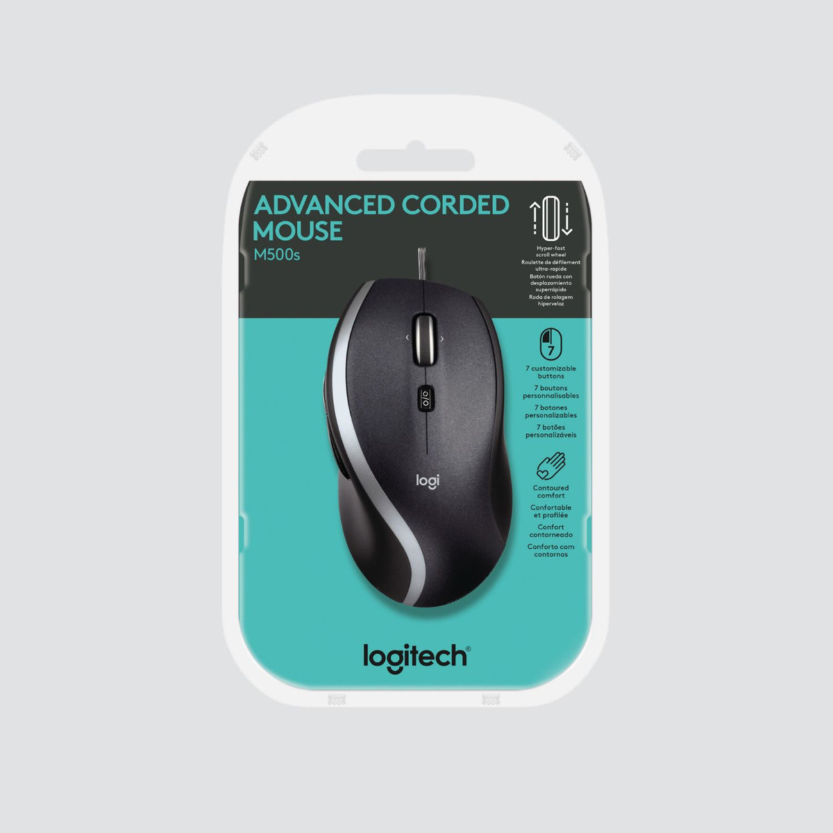 Ratón LOGITECH M500S USB 400-4000dpi Negro (910-005784)