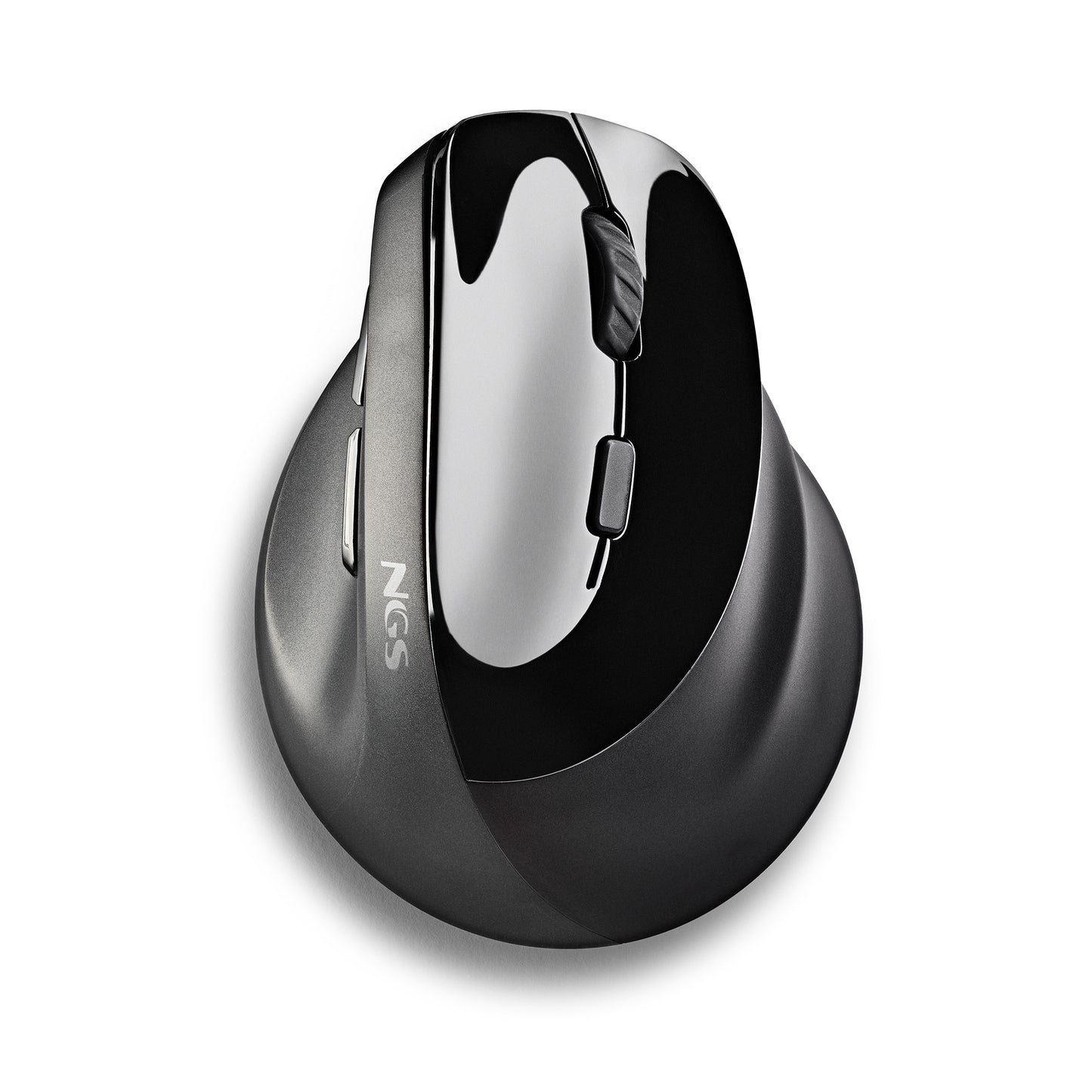 Ratón Vertical NGS Óptico RF 2.4GHz Negro (EVOMOKSHA)