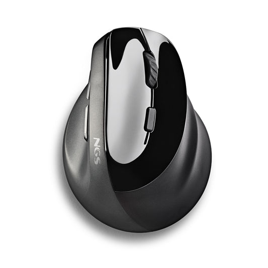 Ratón Vertical NGS Óptico RF 2.4GHz Negro (EVOMOKSHA)