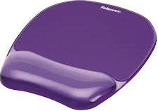 Alfombrilla con reposamuecas de gel crystal violeta