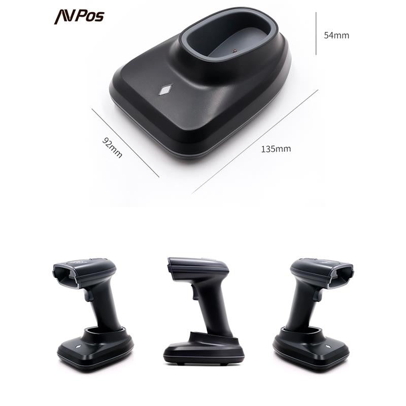 LECTOR AVPOS CODIGOS 1D + 2D +QR BT230 WIRELESS 2.4 + BLUETOOTH + USB