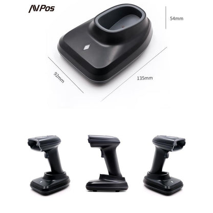 LECTOR AVPOS CODIGOS 1D + 2D +QR BT230 WIRELESS 2.4 + BLUETOOTH + USB