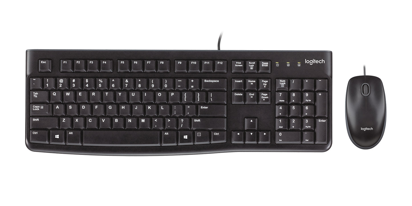 T+LOGITECH MK120 USB French Black Mouse (920-002539)
