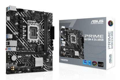 ASUS PRIME H610M-K D4 ARGB: (1700) 2DDR4 HDMI RJ45 mATX