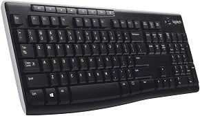 Teclado k270 inalambrico con receptor USB unifying formato normal negro