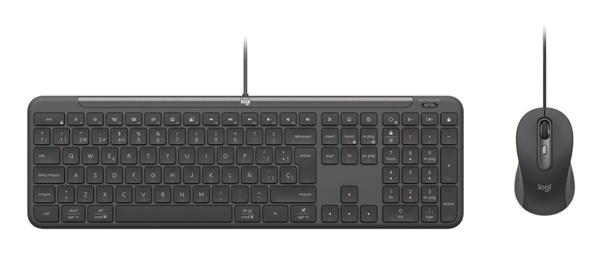 Teclado+Ratón LOGITECH Slim Wired MK620