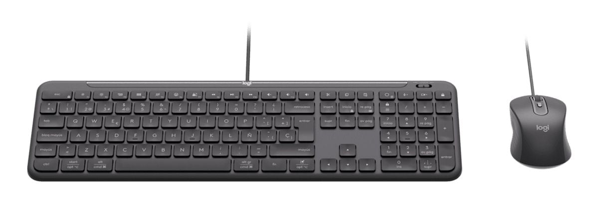 Teclado+Ratón LOGITECH Slim Wired MK620