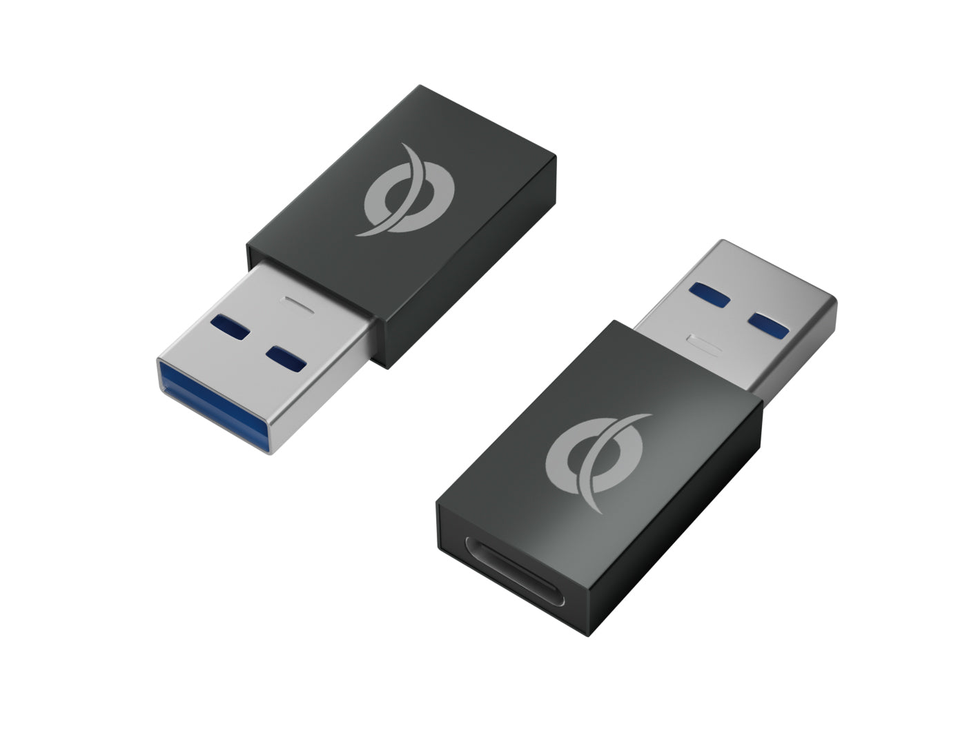 USB-A Male 3.0 to USB-C Female Adapter 2-Pack