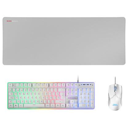 T+Mars Gaming Mouse + XXL Mat White (MCPXWES)