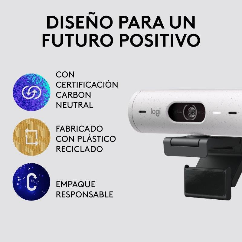 WEBCAM LOGITECH BRIO 500 FHD USB-C WHITE