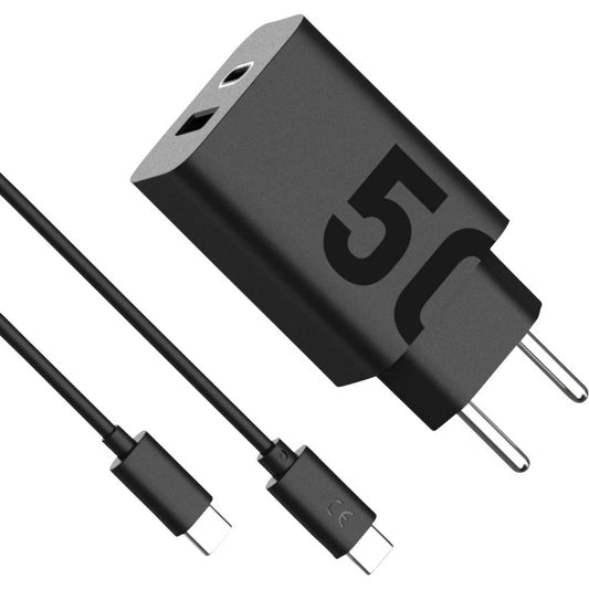 Motorola 50W USB-A/C Black Wall Charger (SJMC502)