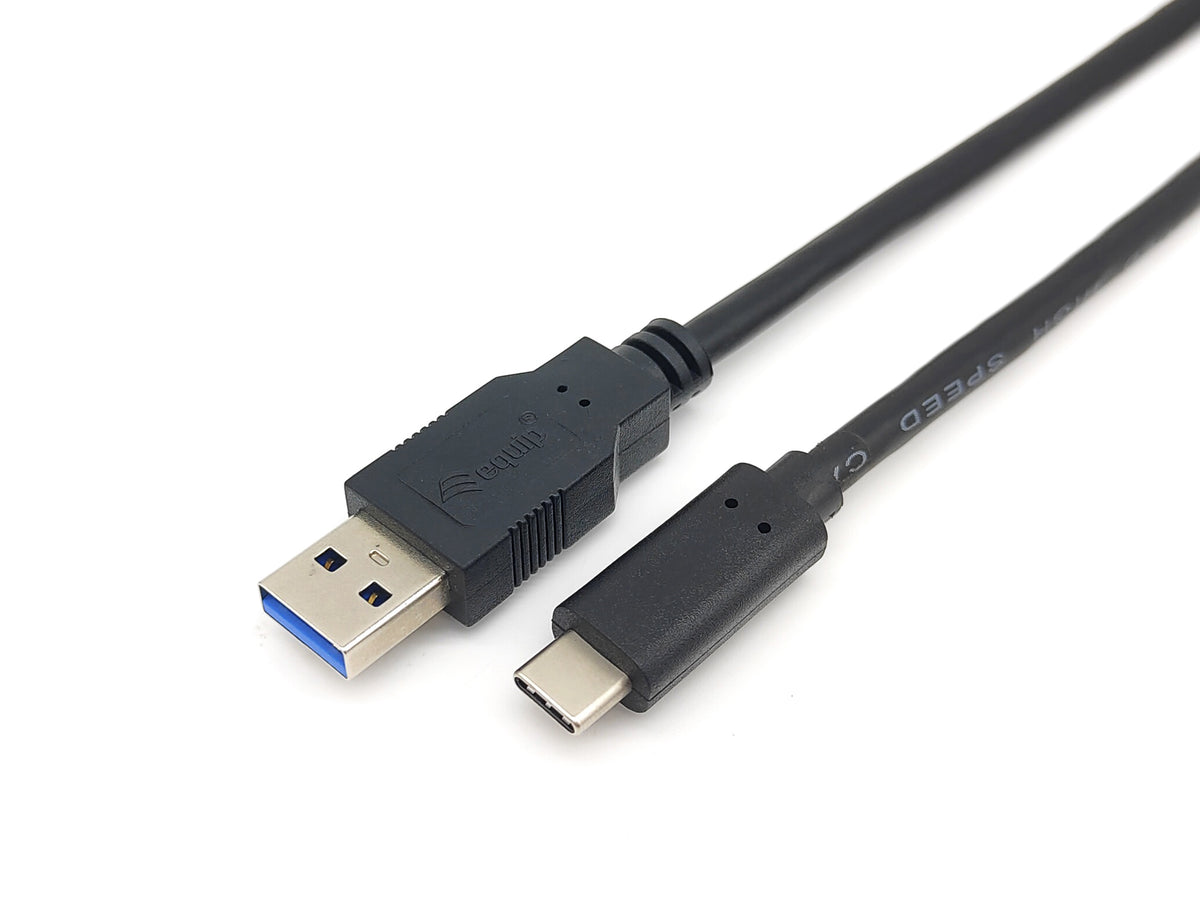 EQUIP cable desde usb-c macho a usb-a macho 3.2 longitud 2 metros (para carga de 3a o datos 5gb/s con doble blindaje) (128344)