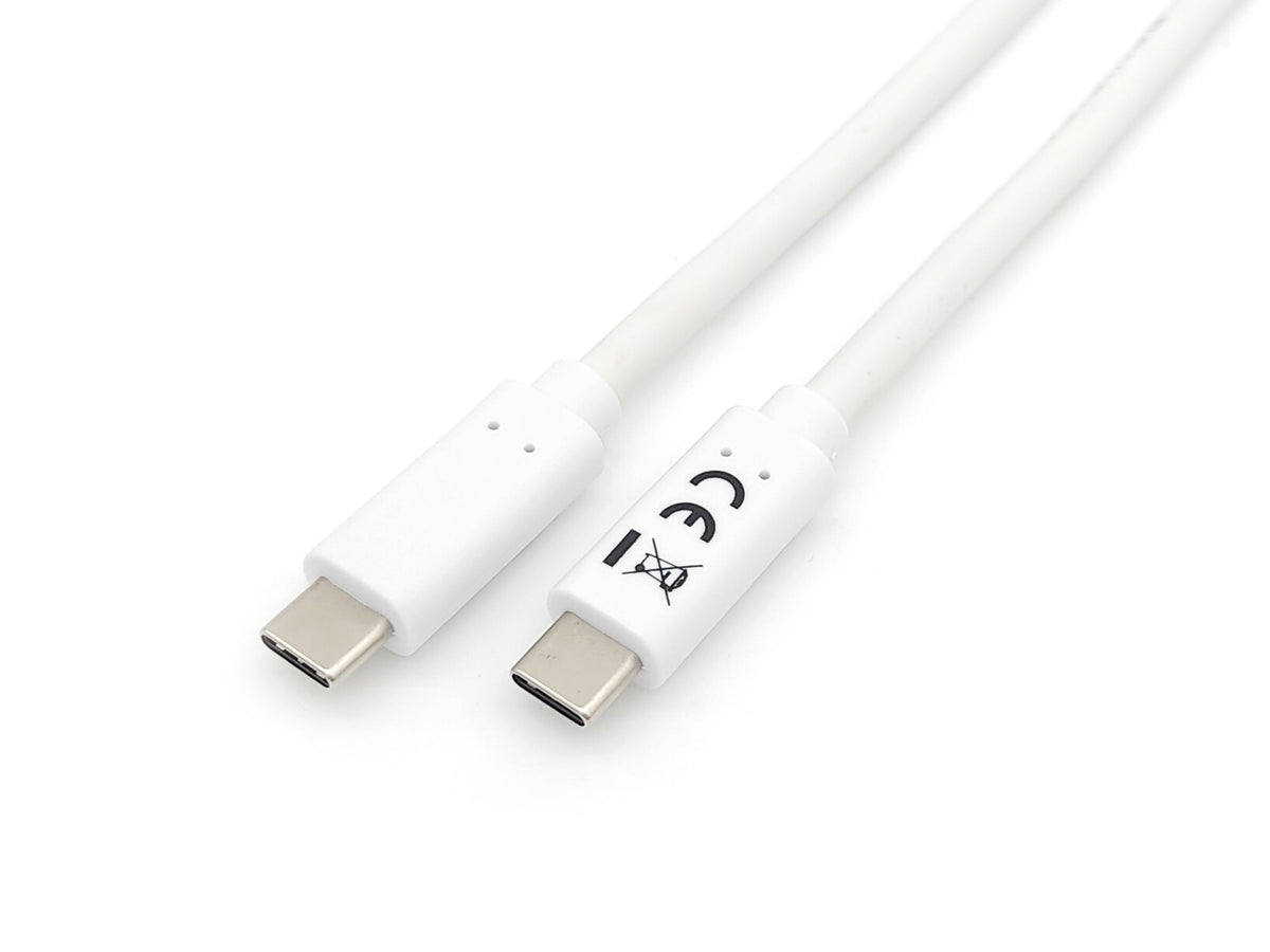 Cable EQUIP USB-C/M a USB-C/M 2m Blanco (128362)