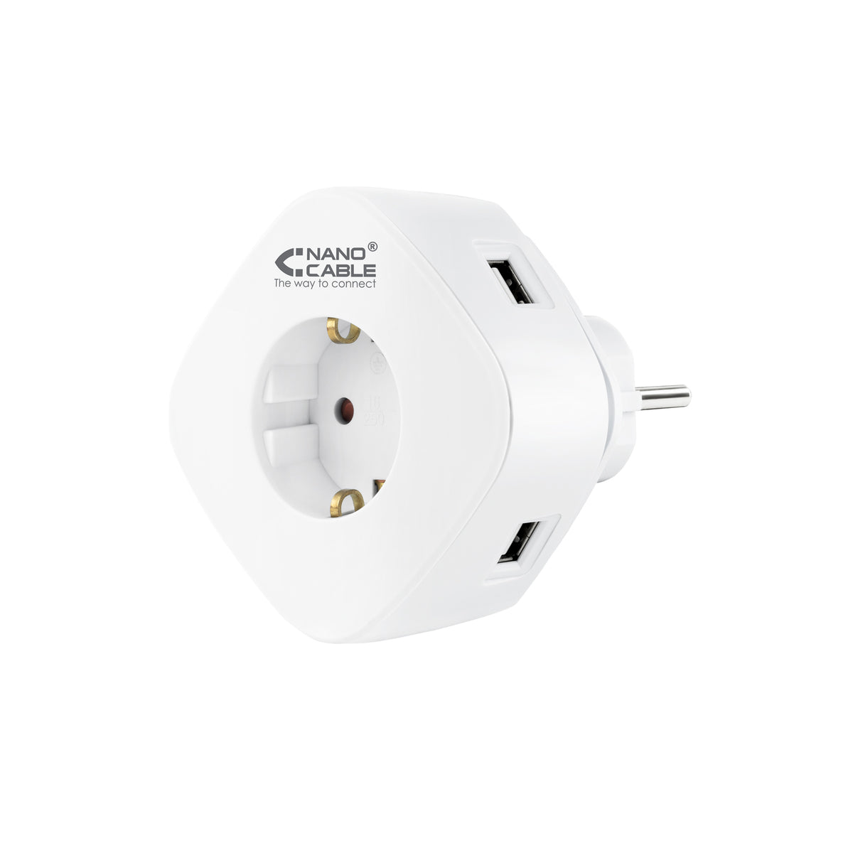 Cargador de Pared Nanocable 1USB-A 1USB-C (10.37.0003)