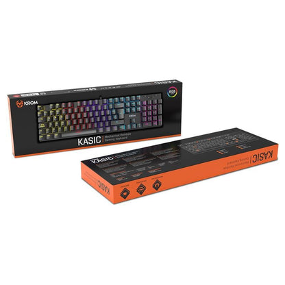 TECLADO GAMING KROM KASIC MECANICO USB RGB