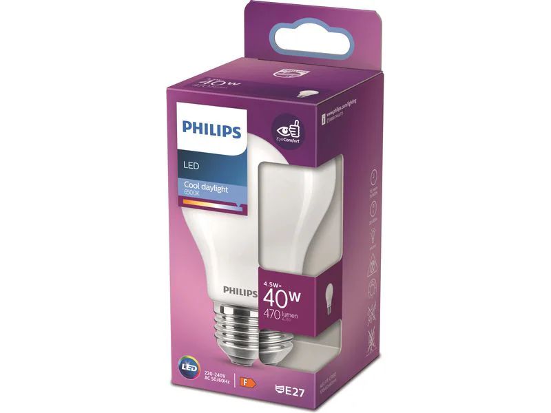 Bombilla Philips LED Classic 40W A60 E27 (929001372528)