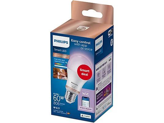 Bombilla Philips LED 60W E27 RGB WiFi (929003601062)