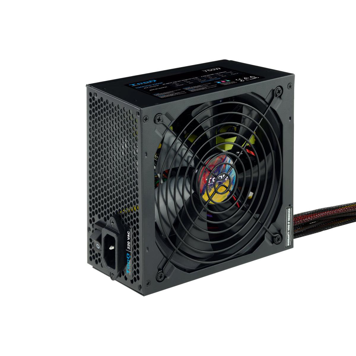 Fuente TooQ ATX 750W PFC 140mm Negra (TQAPOLO-750SP)