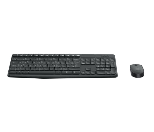 LOGITECH MK235 WIRELESS KEYBOARD + MOUSE BLACK
